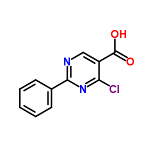 4-氯-2-苯基嘧啶-5-羧酸结构式_343349-20-2结构式 4-氯-2-苯基嘧啶-5-羧酸结构式_343349-20-2结构式