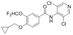 4-(Cyclopropylmethoxy)-3-(difluoromethoxy) roflumilast Structure,162401-43-6Structure