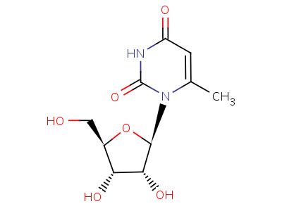 6-甲基-尿苷结构式,16710-13-7结构式