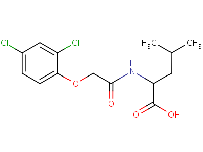(9CI)-N-[(2,4-二氯苯氧基)乙酰基]-L-亮氨酸结构式,2752-54-7结构式