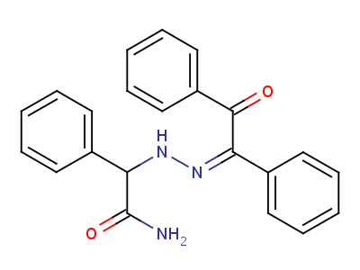 2-[(2Z)-2-(2-氧代-1,2-二苯基-亚乙基)肼基]-2-苯基-乙酰胺结构式,33555-68-9结构式