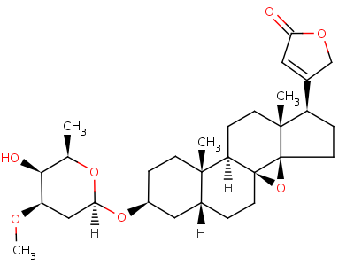 欧夹竹桃苷乙结构式,35109-93-4结构式