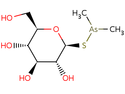 1-S-dimethylarsino-1-thio-beta-d-glucopyranoside Structure,50604-20-1Structure