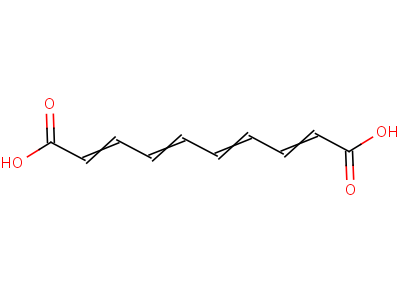 Deca-2,4,6,8(e,e,e,e)-tetraenedioic acid Structure,6048-86-8Structure