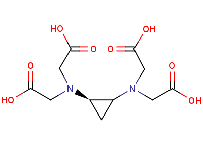 反式-N,N-1,2-环丙烷二基双(N-(羧基甲基)-甘氨酸结构式,62491-04-7结构式