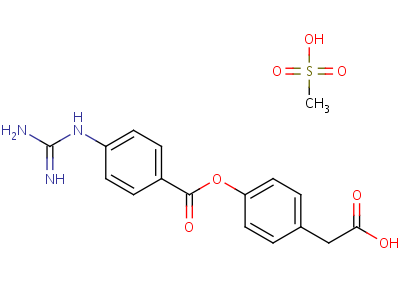 4-(4-Guanidinobenzoyloxy)phenylacetic acid Structure,71079-09-9Structure
