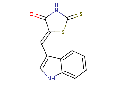(5Z)-5-(1H-吲哚-3-基亚甲基)-2-磺酰基-噻唑啉-4-酮结构式,73855-59-1结构式