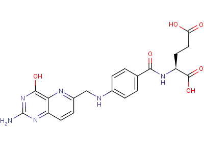 (9CI)-N-[4-[[(2-氨基-1,4-二氢-4-氧代吡啶并[3,2-d]嘧啶-6-基)甲基]氨基]苯甲酰基]-L-谷氨酸双盐酸盐结构式,78711-40-7结构式