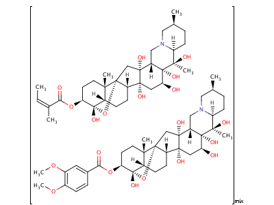藜芦碱结构式,8051-02-3结构式