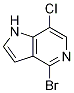 4-溴-7-氯-1H-吡咯并[3,2-c]吡啶结构式_1000341-81-0结构式