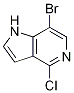 7-溴-4-氯-1H-吡咯并[3,2-c]吡啶结构式_1000342-04-0结构式