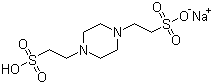 哌嗪-1,4-二乙磺酸单钠盐结构式_10010-67-0结构式