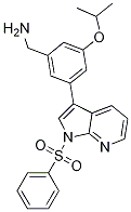 (3-异丙氧基-5-(1-(苯基磺酰基)-1H-吡咯并[2,3-b]吡啶-3-基)苯基)-甲胺结构式_1001414-25-0结构式