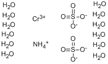 硫酸铬铵十二水酯结构式_10022-47-6结构式