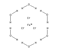 六水三氯化铁结构式_10025-77-1结构式