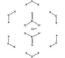 硝酸钴六水合物结构式_10026-22-9结构式