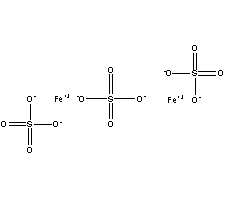 硫酸铁;聚合硫酸铁结构式_10028-22-5结构式