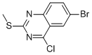 6-Bromo-4-chloro-2-(methylsulfanyl)quinazoline Structure,1003043-76-2Structure