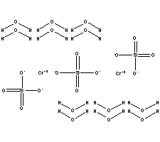 硫酸铬(III)结构式_10031-37-5结构式