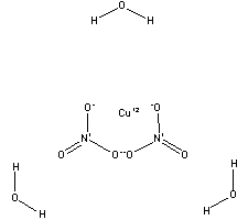 硝酸铜结构式_10031-43-3结构式