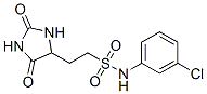 N-(3-氯苯基)-2-(2,5-二氧代咪唑啉-4-基)乙烷磺酰胺结构式_10044-78-7结构式