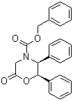 (2R,3S)-N-苄氧羰基-2,3-二苯基吗啉-6-酮结构式_100516-54-9结构式