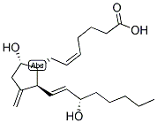 (5Z,9alpha,13E,15S)-9,15-二羟基-11-亚甲基-前列腺-5,13-二烯-1-酸结构式_100648-29-1结构式