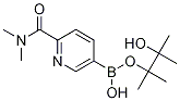 N,N-二甲基-5-(4,4,5,5-四甲基-1,3,2-二氧硼烷-2-基)-2-吡啶羧胺结构式_1006876-27-2结构式