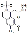 2-[6,7-二甲氧基-2-(甲基磺酰基)-1,2,3,4-四氢异喹啉-1-基]乙酰肼结构式_100879-60-5结构式
