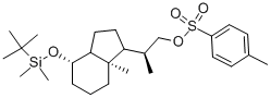 (2S)-2-[(4s,7ar)-4-{[dimethyl(2-methyl-2-propanyl)silyl]oxy}-7a-methyloctahydro-1h-inden-1-yl]propyl 4-methylbenzenesulfonate Structure,100928-04-9Structure