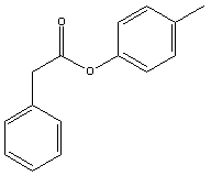 苯乙酸对甲酚酯结构式_101-94-0结构式