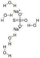 大苏打;硫代硫酸钠结构式_10102-17-7结构式