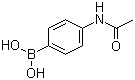 4-乙酰胺基苯硼酸结构式_101251-09-6结构式