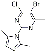 5-溴-4-氯-2-(2,5-二甲基-1H-吡咯-1-基)-6-甲基-嘧啶结构式_1013099-50-7结构式