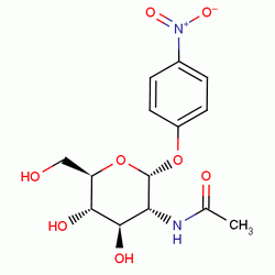 4-硝基苯-N-乙酰基-α-D-氨基葡糖苷结构式_10139-02-3结构式