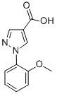 1-(2-Methoxyphenyl)-1h-pyrazole-4-carboxylic acid Structure,1015845-77-8Structure