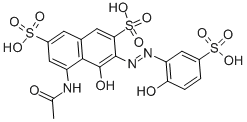 1-羟基-2-(2-羟基-5-硫苯基氮杂)-3,6-二硫-8-乙酰氨基萘结构式_101708-53-6结构式