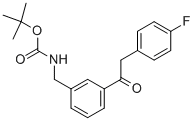 {3-[2-(4-氟-苯基)-乙酰基]-苄基}-氨基甲酸叔丁酯结构式_1017781-73-5结构式