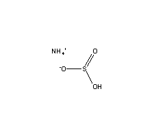 亚硫酸氢铵结构式_10192-30-0结构式