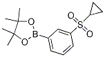 2-(3-(环丙基磺酰基)苯基)-4,4,5,5-四甲基-1,3,2-二噁硼烷结构式_1020206-37-4结构式