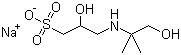 3-((1,1-二甲基-2-羟基乙基)氨基)-2-羟基丙磺酸钠结构式_102029-60-7结构式