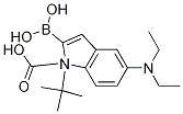 2-硼-5-(二乙氨基)-1H-吲哚-1-羧酸-1-(1,1-二甲基乙基)酯结构式_1021342-95-9结构式