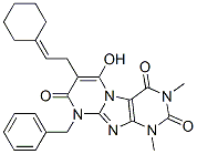 7-(2-环己基乙基)-6-羟基-1,3-二甲基-9-(苯基甲基)-嘧啶并[2,1-f]嘌呤-2,4,8(1h,3h,9h)-三酮结构式_102212-72-6结构式