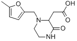 2-{1-[(5-甲基-2-呋喃基)甲基]-3-氧代-2-哌嗪}乙酸结构式_1022919-08-9结构式