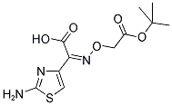 (Z)-2-(2-氨基噻唑-4-基)-2-(1-羧基-1-甲基)乙氧亚氨基乙酸结构式_102507-85-7结构式