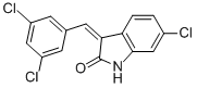 3-(3,5-Dichlorobenzylidene)-6-chloroindolin-2-one Structure,1025425-33-5Structure