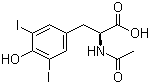 3,5-二碘-N-乙酰基-L-酪氨酸结构式_1027-28-7结构式