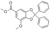 7-甲氧基-2,2-二苯基-1,3-苯并二氧代-5-羧酸甲酯结构式_102706-14-9结构式