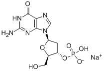 2-脱氧鸟苷-3-单磷酸二钠结构式_102814-03-9结构式