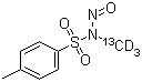 N-甲基(13C-d3)-N-亚硝基对甲苯磺酰胺结构式_102832-11-1结构式